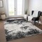Homeroots 3' X 5' Black Gray And Ivory Abstract Washable Indoor Outdoor Area Rug 599460 - alternate 3
