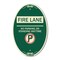 Signmission Fire Lane - No Parking or Standing Anytime W, 12 In X 18 In Architectural, Heavy Gauge Aluminum A-OV-G-1218-24006 - alternate 1