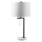 Jonathan Y Alyssa 24.5" Metal/Marble LED Table Lamp, Black JYL1043B - alternate 4
