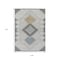 Homeroots 9' X 12' Gray Gold And Charcoal Geometric Washable Indoor Outdoor Area Rug 631919 - alternate 6