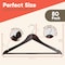 Lifemaster Wooden Clothes Hangers, Durable, Non-Slip, Space-Saving, 360 Deg Swivel Hook, Cherry, 80PK CMPWH80CY - alternate 9