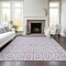 Homeroots 8' X 10' Lavender And Ivory Geometric Washable Indoor Outdoor Area Rug 613786 - alternate 4