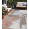 Homeroots 5' X 8' Taupe Copper And Ivory Abstract Washable Indoor Outdoor Area Rug 618497 - alternate 1