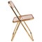 Leisuremod Lawrence Acrylic Folding Chair with Gold Metal Frame, Rose Pink LFG19PK - alternate 5