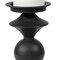 Homeroots 13" Black Metal Tabletop Pillar Candle Holder 608403 - alternate 4