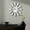 Homeroots 26" Silver Mirrored Glass Silent Analog Starburst Wall Clock 635633 - alternate 6