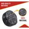 Mytee Products 24.5in Black Quilted Vinyl Fuel Tank End Covers w/9in Elastic Sleeve for Semi Truck, Trailers-1 Pair FT-CVR-245 - alternate 6