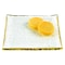 Homeroots 7 Glass Set Of 4 Square Edge Gold Plates 376063 - alternate 6