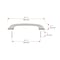 Richelieu 5 1/16-inch (128 mm) Center to Center Brushed Nickel Contemporary Cabinet Pull BP7350128195 - alternate 3