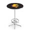 Holland Bar Stool Co 42" Chrome Ferris State Pub Table, 36" dia. Top L216C4236FerrSt - alternate 1