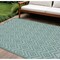 Homeroots 8' X 10' Aqua Indoor Outdoor Area Rug 522107 - alternate 1