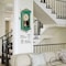 Clockswise Wall Clock with Wood-Effect Plastic Pendulum, Battery-Operated - Green with Distressed Finish QI004145.GN - alternate 7