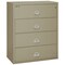Fireking 4 Drawer, 1 Hr Fire & Impact Rated, 44" Wide Lateral Pewter 4-4422-CPE - alternate 1