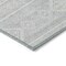 Homeroots 5' X 8' Silver And Ivory Southwestern Washable Indoor Outdoor Area Rug 593721 - alternate 3