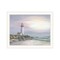 Homeroots Lighthouse at Sunset White Framed Print Wall Art 529943 - alternate 4