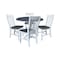Whitewood Industries Extension Dining Tables, 45 in L, 38 in H, Parawood, 5 Piece Set K05-42DPT-27-C61-4 - alternate 1