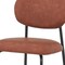 Homeroots Set of Two 26" Brown and Black Faux Leather and Metal Counter Height Bar Chairs, 2PK 716227 - alternate 3