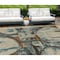 Homeroots 9' X 12' Beige Brown And Copper Geometric Washable Indoor Outdoor Area Rug 589372 - alternate 1