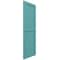 Ekena Millwork True Fit PVC Farmhouse/Flat Panel Combination Fixed Mount Shutters, Pure Turquoise, 12W x 80H, PR TFP101FC12X080PT - alternate 4