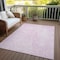 Homeroots 10' X 14' Pink And Ivory Geometric Washable Indoor Outdoor Area Rug 577582 - alternate 6