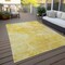Homeroots 5' X 8' Gold And Yellow Nautical Washable Indoor Outdoor Area Rug 581732 - alternate 3