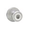Kwikset Entry Knobs Mobile Home Satin Chrome 1-3/4 in Satin Chrome 94002-824 - alternate 4
