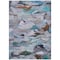 Homeroots 8' X 10' Blue Gray And Brown Abstract Washable Indoor Outdoor Area Rug 603122 - alternate 6