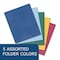 Roaring Spring Pocket Folders in Counter Display, 11.75"x9.5", Twin Pockets Hold 25 sht each, 5 Colors, PK100 50200cs - alternate 5