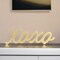 Homeroots 3" Gold Cast Iron Hand Painted XOXO Sentiment Tabletop Sculpture 483233 - alternate 6