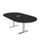 Skutchi Designs 6ft Conference Table With Power Unit | 6 Person Modular Racetrack Meeting Table | Harmony Series HAR-RAC-48X72-T-U999ST19-ESIL - alternate 1
