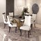 Leisuremod Novara Collection Modern Wooden Dining Chair in Off White Velvet, 2PK NC20CRF2 - alternate 5