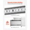 Vevor Stainless Steel Lower Sliding Rails Built-In Trash Drawer No Trash Can KM-CTG-2302-4232 - alternate 6
