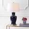 Jonathan Y Julian 29" Traditional Classic Ceramic Urn LED Table Lamp, Navy JYL4026B - alternate 5