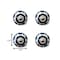 Homeroots 1.5" X 1.5" X 1.5" White Black And Navy Knobs, 12PK 321689 - alternate 4