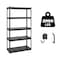 Shuntong Atlas 5-Tier 30 in.W x 12 in.D x 60 in.H Heavy Duty Storage Shelving Load 2000 Lbs, Laminated Board, Dark Grey ATB-D30-12-60-5B - alternate 1