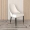 Leisuremod Allure Modern Dining Chair In White and Oak Wood Legs AC49W - alternate 4