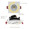 Nuwatt 3 Inch LED Square Gimbal Recessed Lighting, Canless Downlight 2700K-5000K Selectable, 16PK NW-GMB-3-5CT-WH-SQ-16P - alternate 6