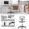 Simple Deluxe Low-Back Mesh Armless Office Chair, Swivel Rolling Computer Chair No Arms with Lumbar Support 3A88FNCHAIRC2077GY01 - alternate 6