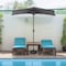 Pure Garden Half Moon 34 lb Weighted Semicircle Umbrella Base 50-LG1211 - alternate 5