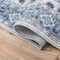 Jonathan Y Superbia Boho Medallion Border Non-Slip Machine-Washable Blue/Gray 2 ft. x 8 ft. Runner Rug WSH502E-28 - alternate 3