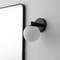 Jonathan Y Modernist Globe 5.75" 1-Light Metal/Frosted Glass Modern Contemporary LED Vanity, Black JYL3540B - alternate 7