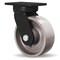 Hamilton Plate Caster, Swivel, Iron, 10 1/2"H S-SECK-83HMB - alternate 1