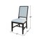 International Concepts Solid Wood Traditional Dining Chair, Set of 2, Coal CI145-99P - alternate 2