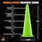 Xpose Safety Traffic Safety Cone, 36 in, Premium PVC, No Collar, Lime Green, 8 pk LTC36-8-X - alternate 3