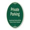 Signmission Private Parking Unauthorized Vehicles Will Be, 12 Inch X 18 Inch Designer, Heavy Gauge Aluminum A-OV-G-1218-9776 - alternate 1