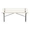 Leisure Craft Bench/Back, Ingroud Mount, 8ft., Sandstone B8WBIG-SANDSTONE - alternate 1