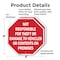 Signmission Not Responsible for Theft or Damage, 6 inch X 6 inch, Plastic Sign, 2PK OC-P-2PACK-6-106 - alternate 5