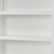 Homeroots 77" Antiqued White Solid Wood Five Tier Bookcase 523195 - alternate 4