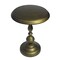 Homeroots 24" Brass Aluminum Round Pedestal End Table 632721 - alternate 4
