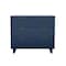 Manhattan Comfort Elara 38 in Solid Wood Dresser in Midnight Blue (3-Drawer) DR1782-4 - alternate 1